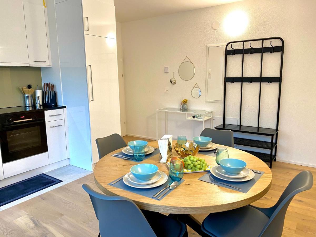 Glad Spot - Liestal - 10 Min From Basel - Central, Design & Netflix Apartment Luaran gambar