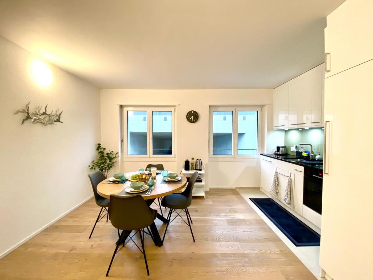 Glad Spot - Liestal - 10 Min From Basel - Central, Design & Netflix Apartment Luaran gambar